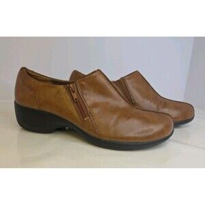 Naturalizer Comfort Brown Faux Leather Low Boot Shoe Sz 7.5 M Women Minimalist